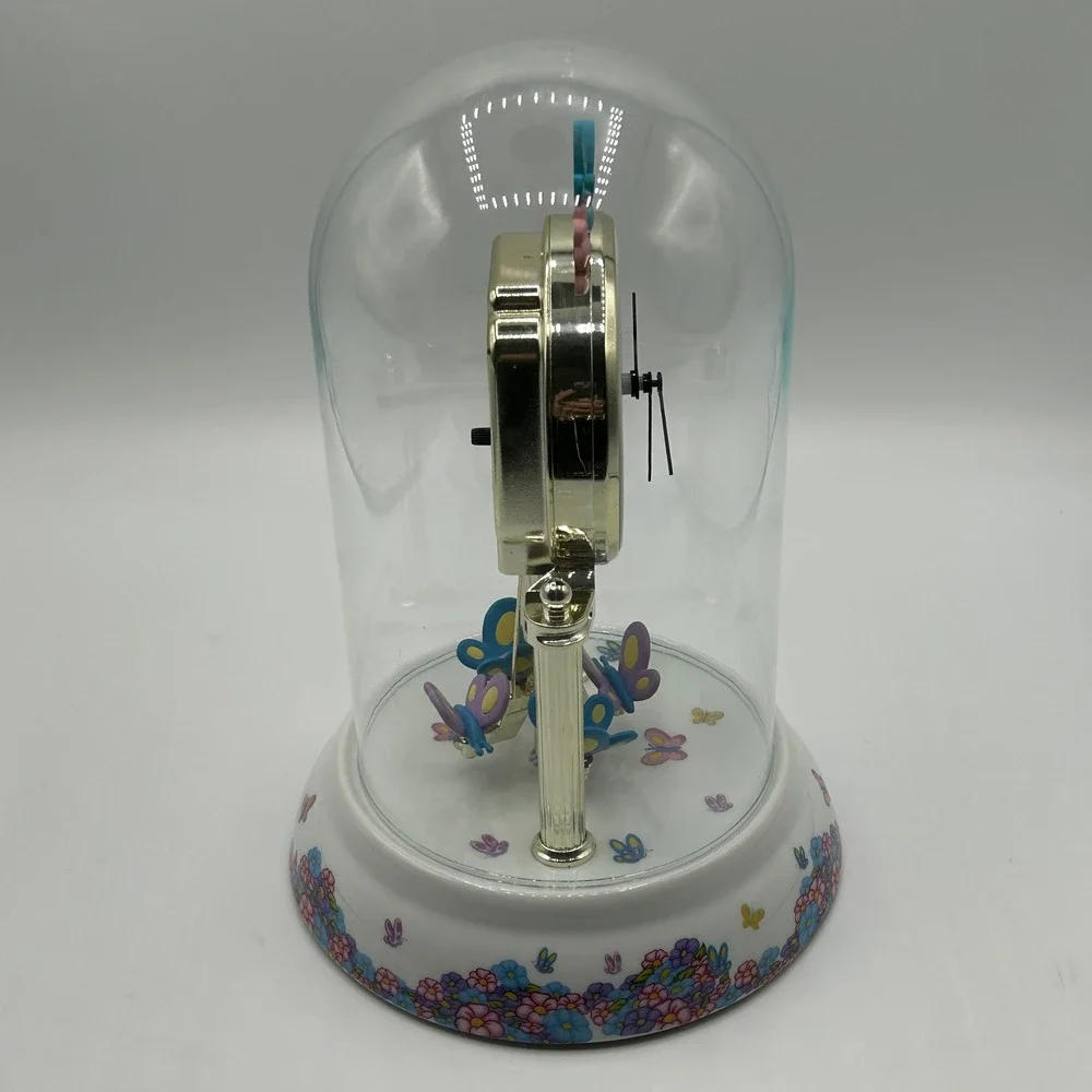 Disney Winnie the Pooh Anniversary Clock Butterflies‎ Flowers Battery Y2K 2001